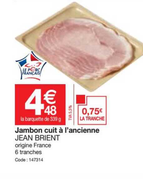 jambon cuit à l'ancienne jean brien
