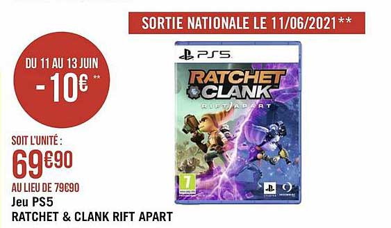 jeu ps5 ratchet & clank rift apart