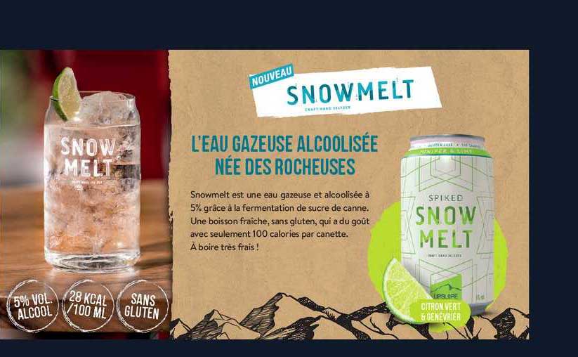 l'eau gazeuse alcoolisée née des rocheuses