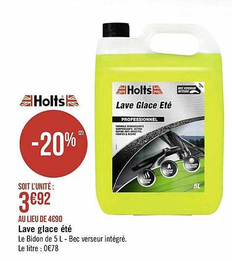 lave glace été holts