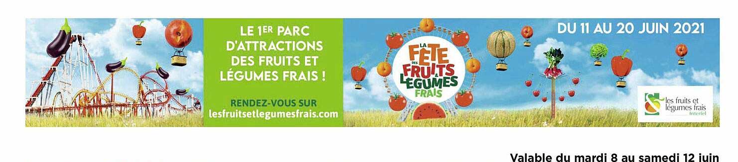 le 1er parc d'attractions des fruits et légumes frais !