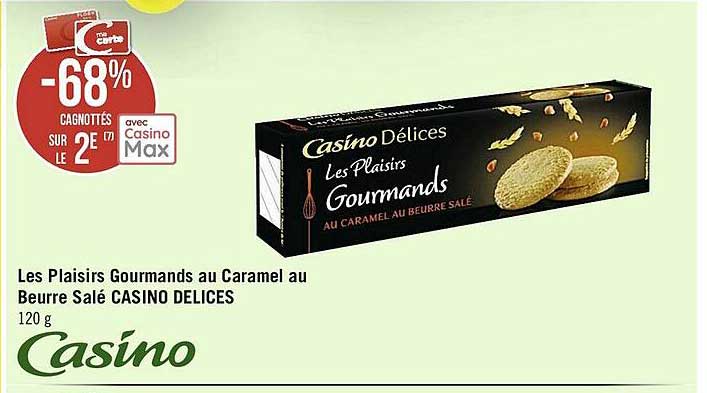 les plaisirs gourmands au caramel au beurre salé casino délices