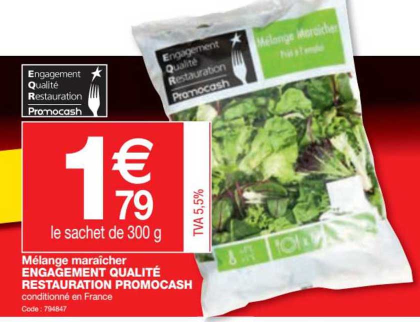 Mélange Maraîcher Engagement Qualité Restauration Promoscash