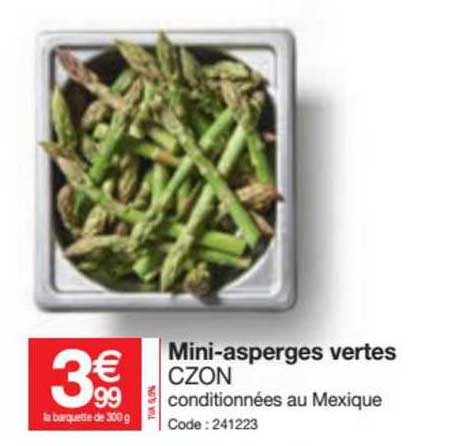 mini-asperges vertes czon