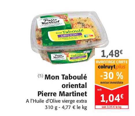 Mon Taboulé Oriental Pierre Martinet
