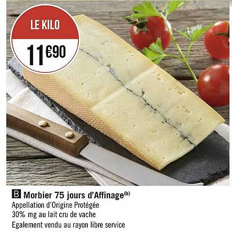 morbier 75 jours d'affinage