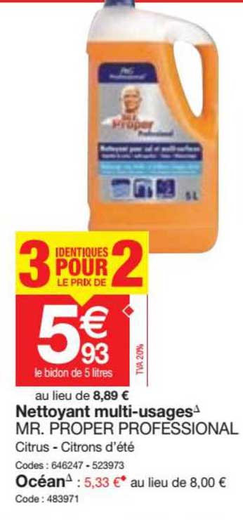 nettoyant multi-usages mr. proper professional