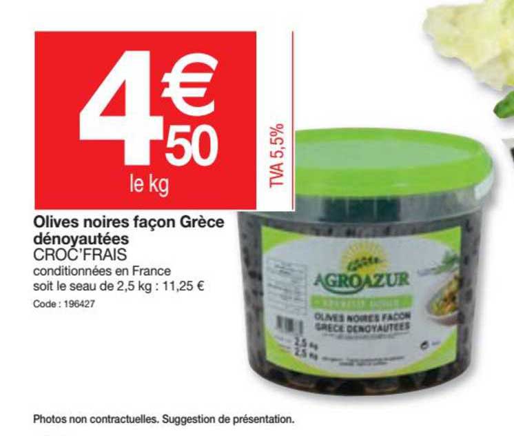 olives noires facon grèce dénoyautées