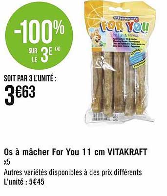 os à mâcher for you 11 cm vitakraft