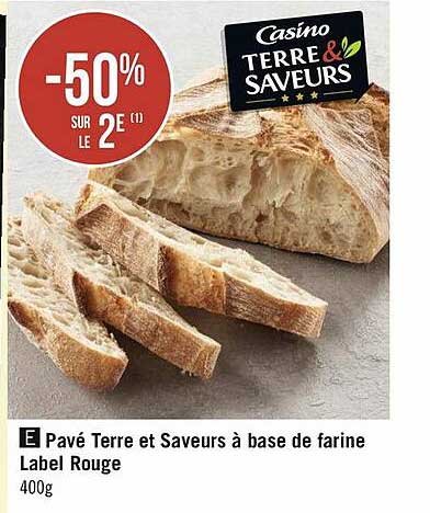 Pavé Terre Et Saveurs à Base De Farine Label Rouge