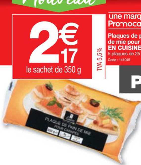 Plaques De Pain De Mie Pour Canapés En Cuisine