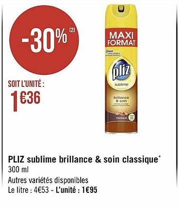 pliz sublime brillance & soin classique