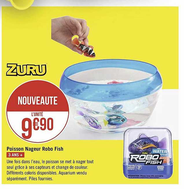 poisson nageur robo fish zuru