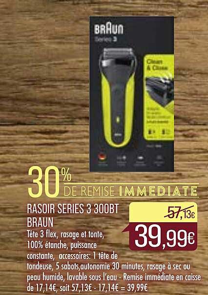 rasoir series 3 300bt braun