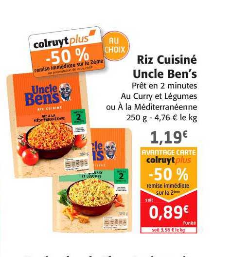 riz cuisiné uncle ben's