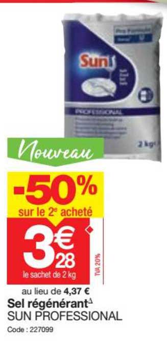 sel régénérant sun professional