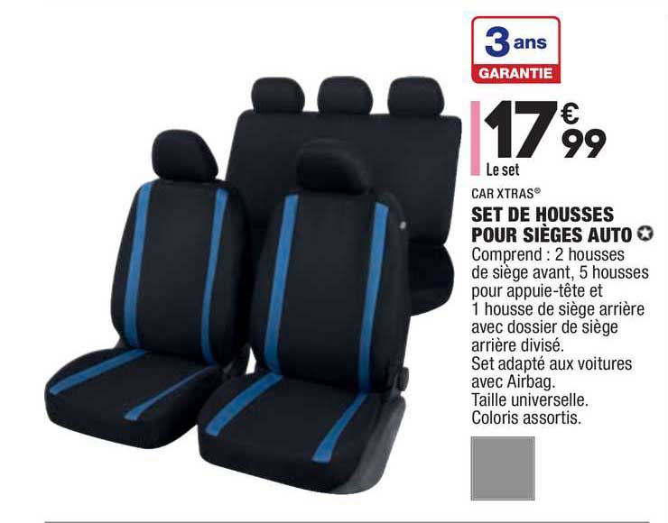 Set De Housses Pour Sièges Auto