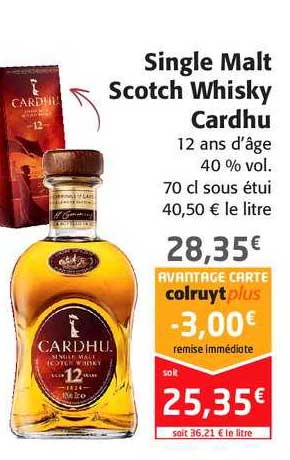 single malt scotch whisky cardhu