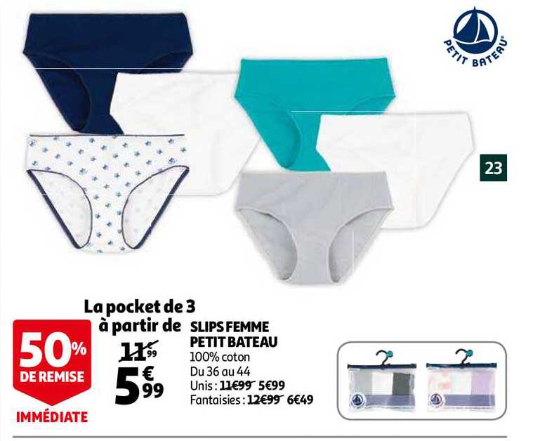 Slips Femme Petit Bateau