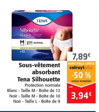 sous-vêtement absorbant tena silhouette