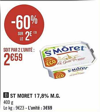 st moret 17,8% m.g.
