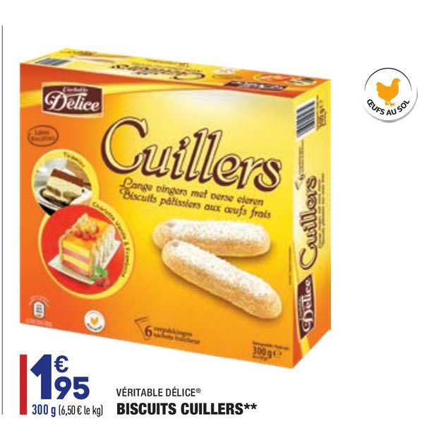 véritable délice biscuits cuillers