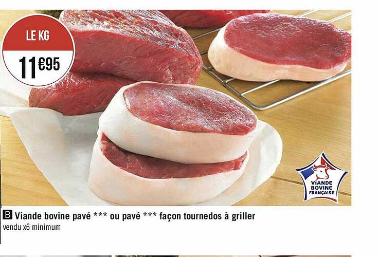 viande bovine : pavé façon tournedos à griller