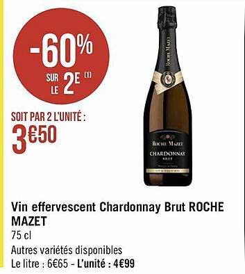 vin effervesent chardonnay brut roche mazet