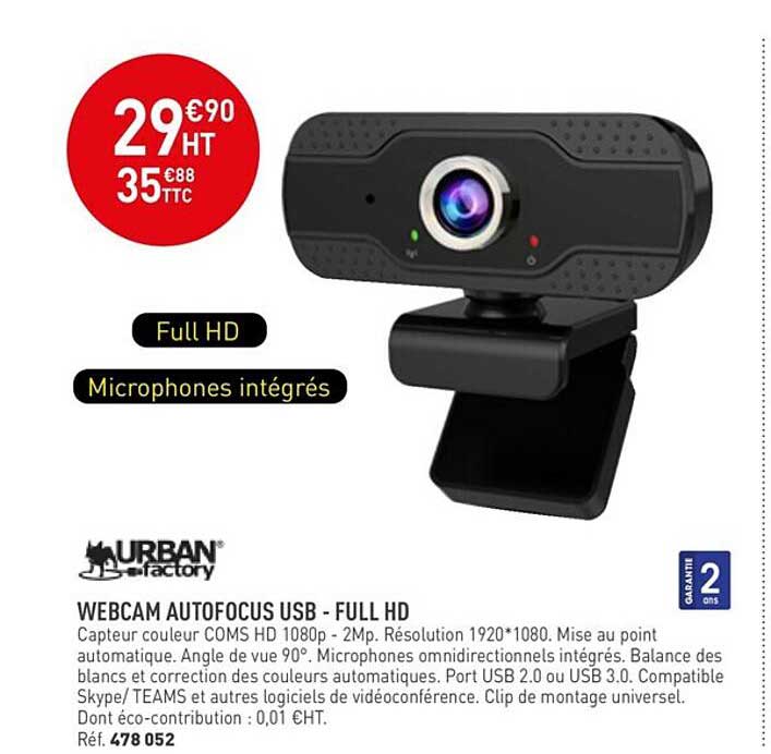 webcam autofocus usb - full hd