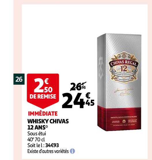 whisky chivas 12 ans