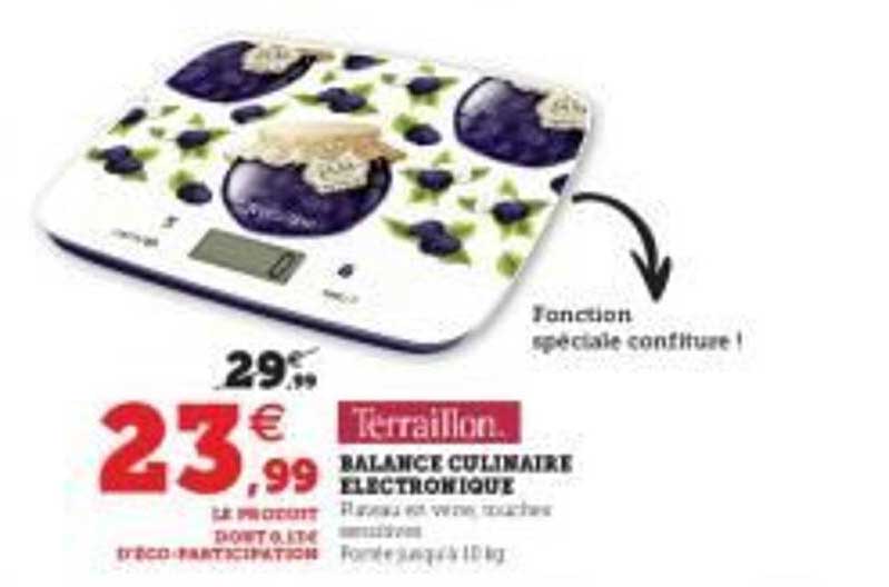 balance culinaire électronique terraillon