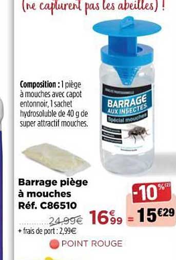 barrage piège à mouches