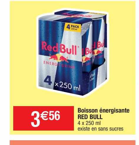 boisson énergisante red bull