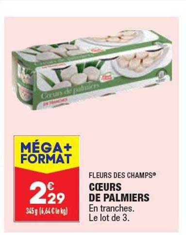 cœurs de palmiers fleurs des champs