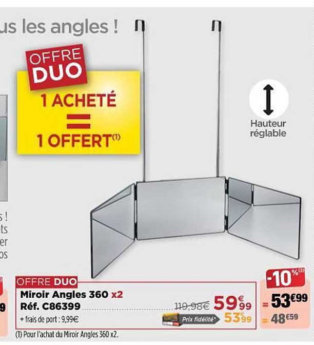 Miroir Angles 360 X 2