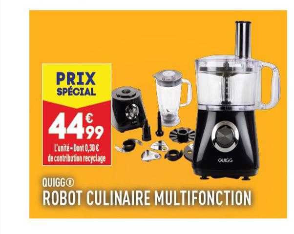 robot culinaire multifonction quigg