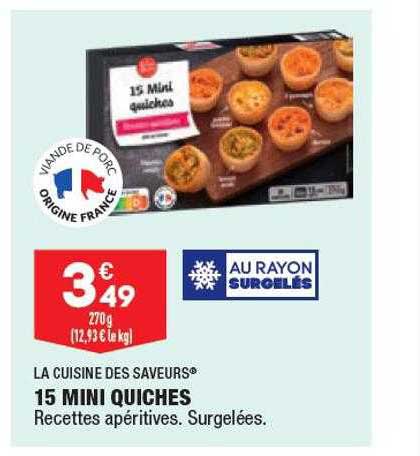 15 Mini Quiches La Cuisine Des Saveurs