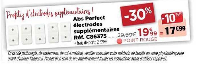 Abs Perfect électrodes Supplémentaires