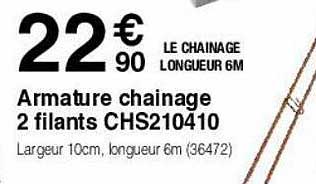 armature chainage 2 filants chs210410