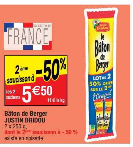 bâton de berger justin bridou