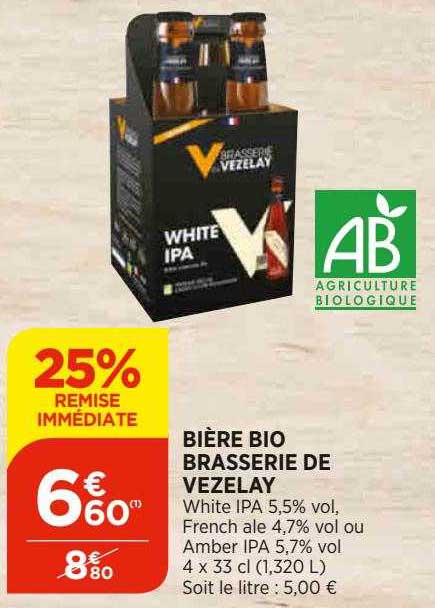 bière bio brasserie de vezelay