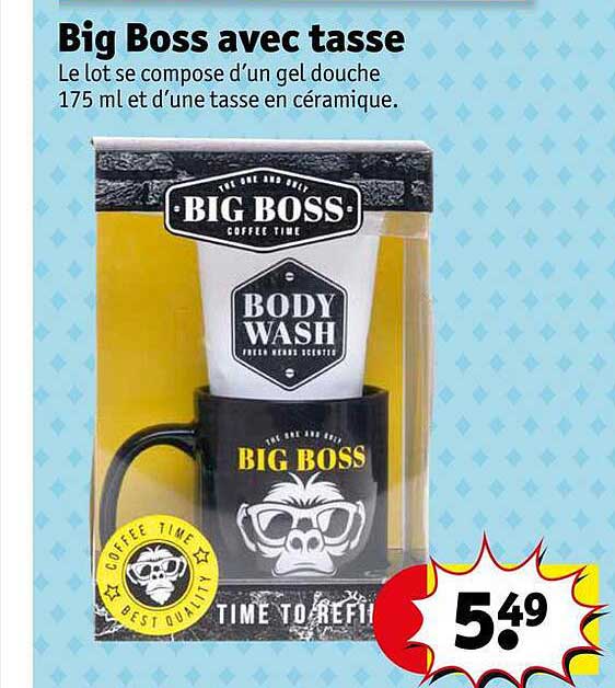 big boss avec tasse