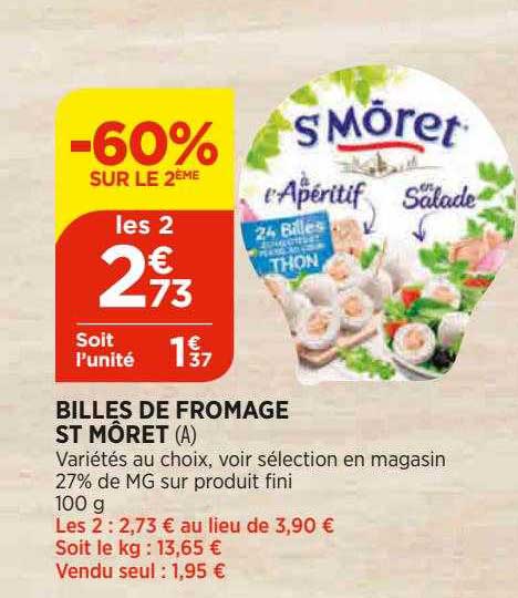 billes de fromage st môret