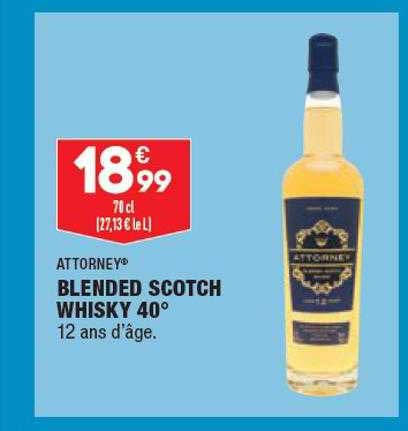 Blended Scotch Whisky 40° Attorney