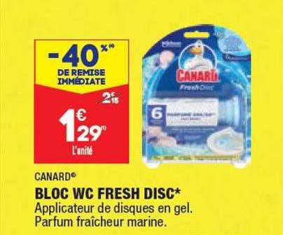 bloc wc fresh disc canard