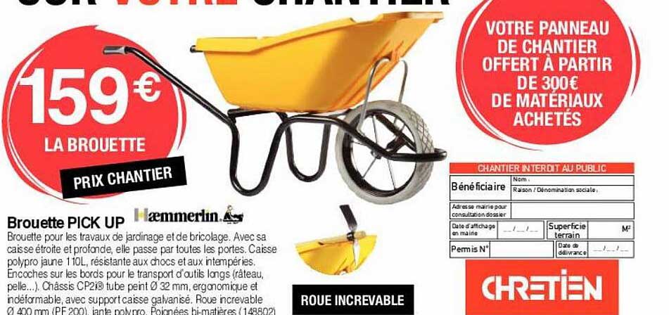 brouette pick up hæmmerlin