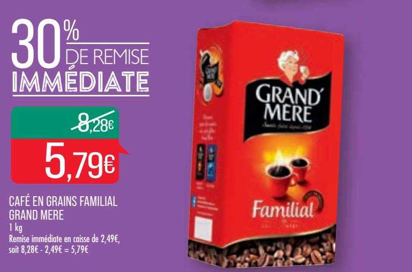 café en grains familial grand mère