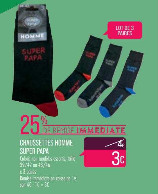 Chaussettes Homme Super Papa