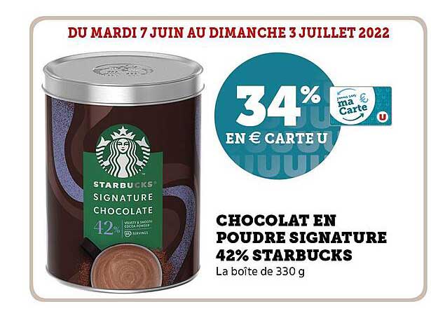 Chocolat En Poudre Signature 42% Starbucks