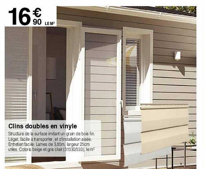 clins doubles en vinyle